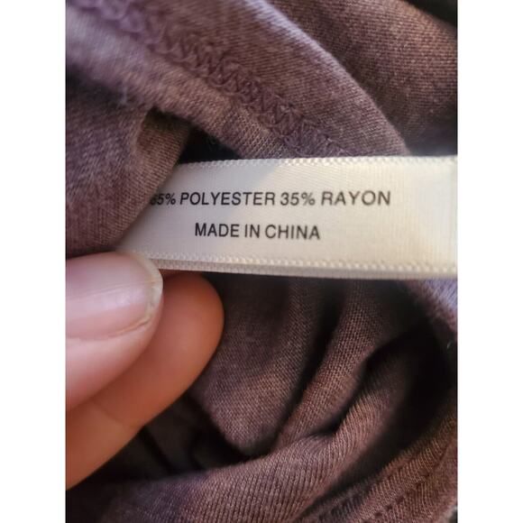 Soffe Long Sleeve T-Shirt Soft Purple Women Juniors Medium Runs Small - Picture 6 of 6